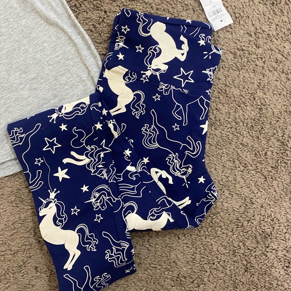 Girls Justice Glitter Unicorn leggings Outfit size 10/12 - Picture 6 of 7